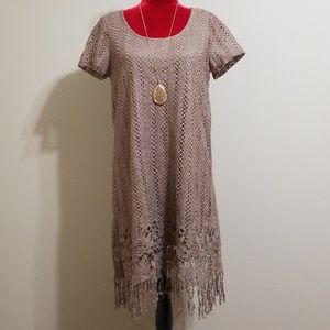 Entro Small laced sheath dress